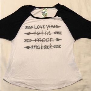 Girls Kyut “Love you to the moon and back” shirt